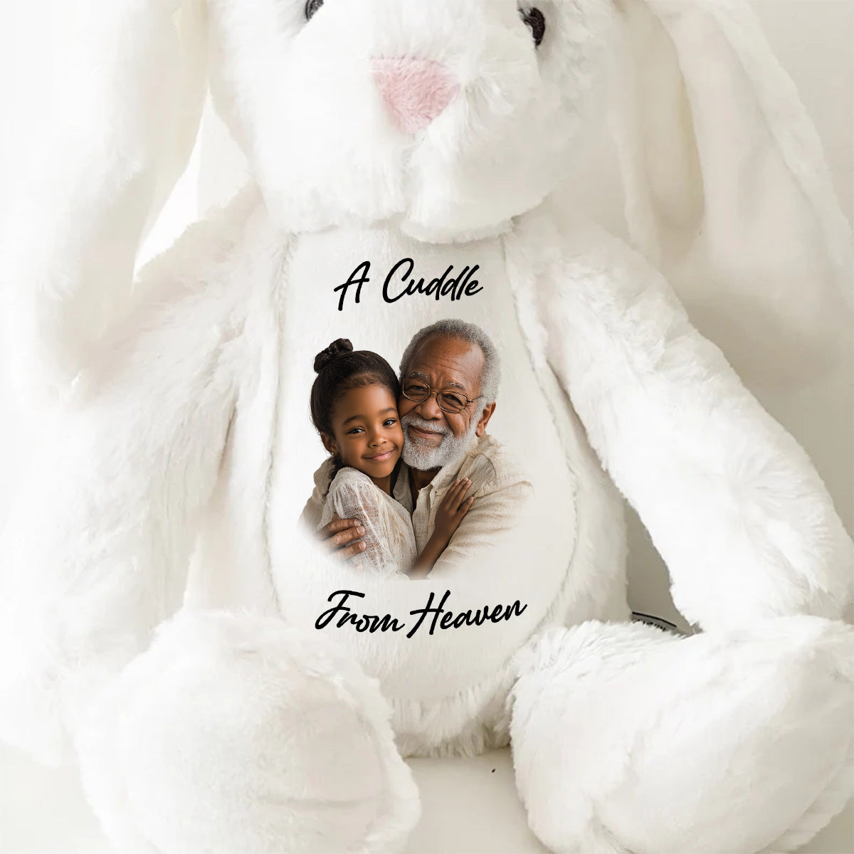 A Cuddle From Heaven - Personalized Stuffed Bunny