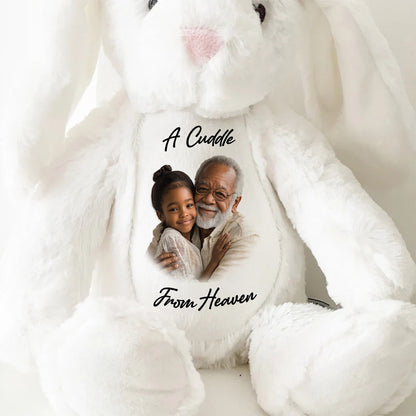 A Cuddle From Heaven - Personalized Stuffed Bunny