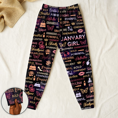 Month Girl - Personalized Sweatpants