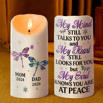 My Soul Knows You Are At Peace - Personalized Flameless LED Candle