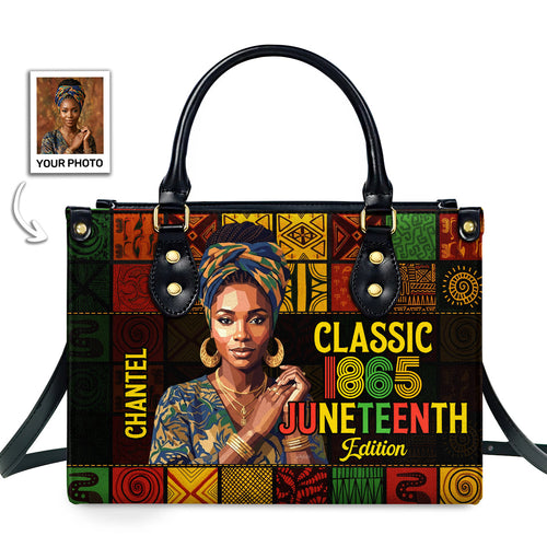 Classic Legacy Juneteenth Edition - Personalized Leather Handbag