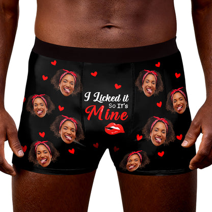 I Licked It So It's Mine - Personalized Men's Boxer Briefs