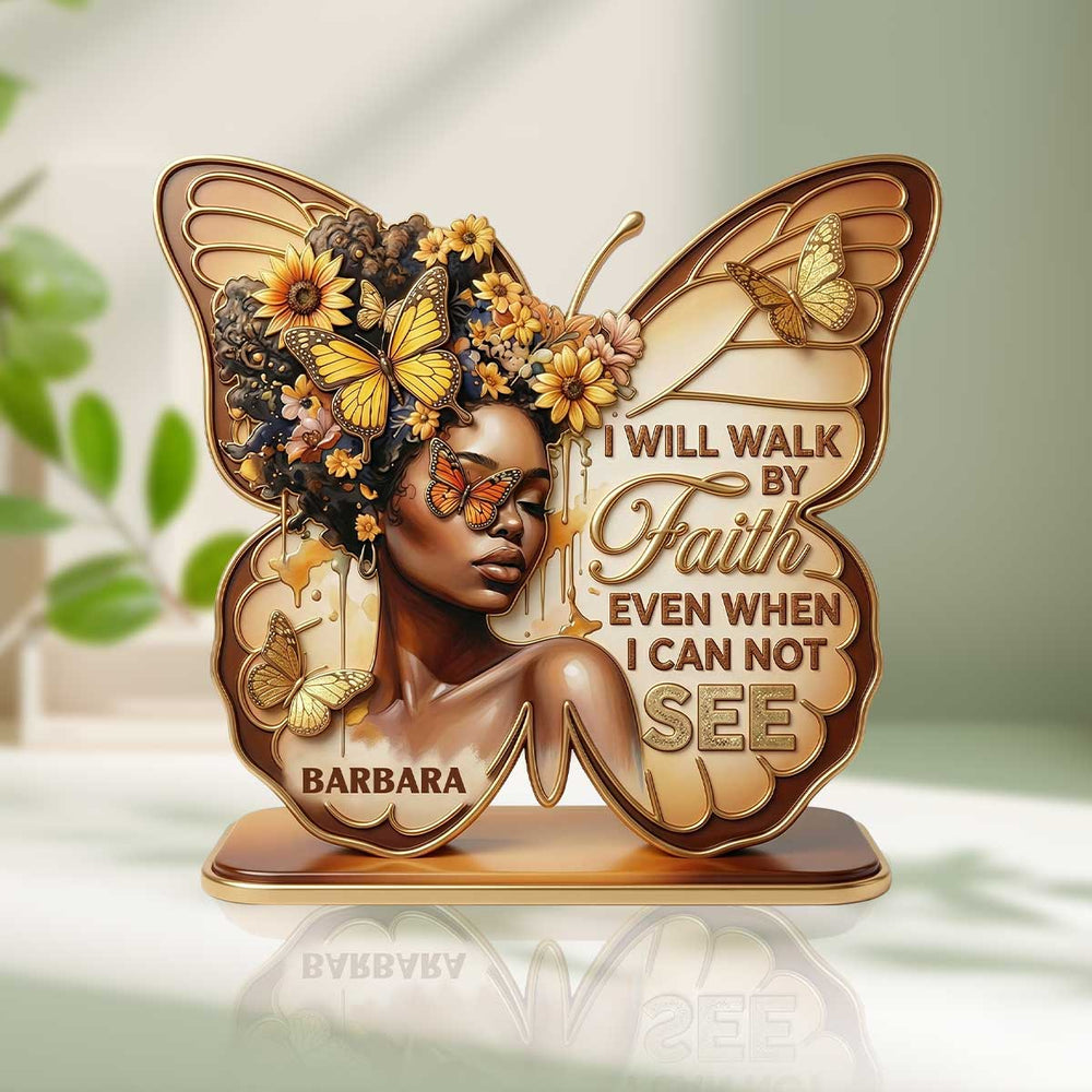 She Is Confident personalized acrylic plaque with the name Amari