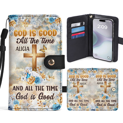 God Is Good All The Time - Personalized Wallet Case