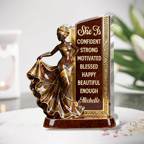 She Is - Personalized Custom Shaped Acrylic Plaque