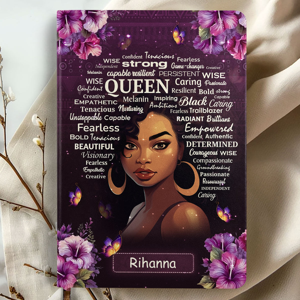 Gift For Queens - Black Queen - Personalized Leather Notebook ...