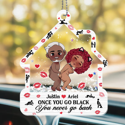 I Love You - Personalized 3 Layered Car Shaker Ornament