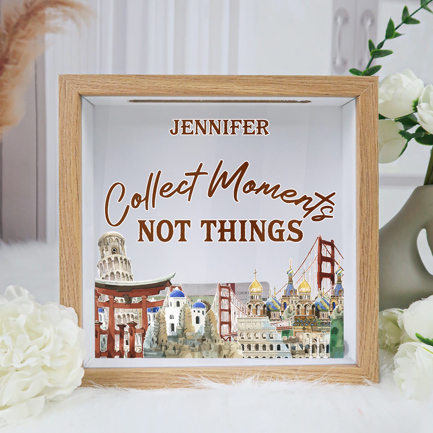 Collect Moments Not Things - Personalized Memory Box