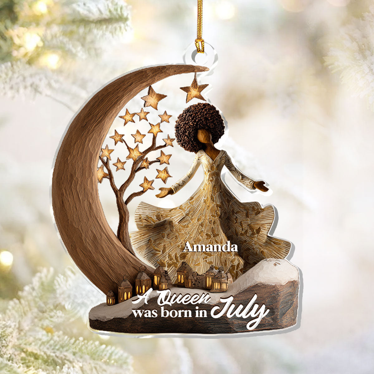 A Beautiful Queen - Personalized 1-Layer Acrylic Ornament