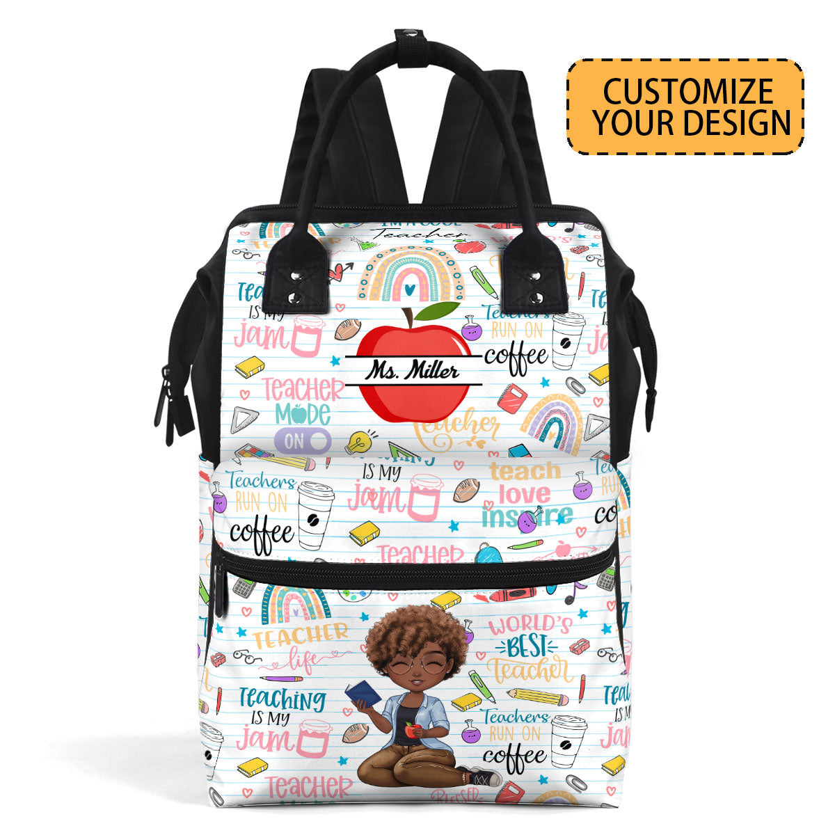 Teacher - Personalized Duckbilled Backpack SBDBPLM1037D