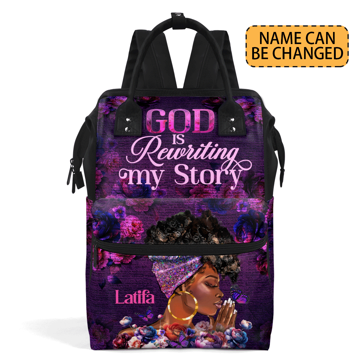 God Is Rewriting My Story - Personalized Duckbilled Backpack SBDBPLM1149M