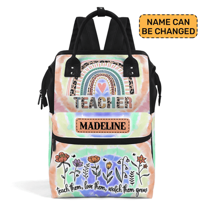 Teach Love Inspire - Personalized Duckbilled Backpack SBDBPLN1430L