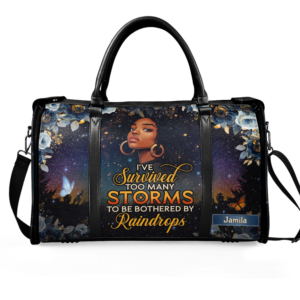 I've Survived Too Many Storms - Personalized Leather Duffle Bag