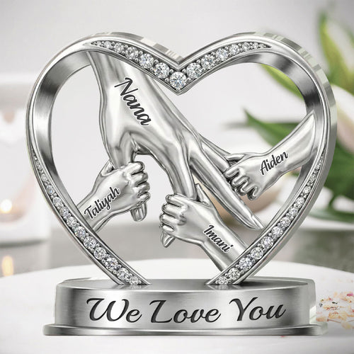 We Love You - Personalized Custom Shaped Acrylic Plaque