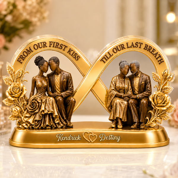 From Our First Kiss Till Our Last Breath Infinite Love - Personalized Custom Shaped Acrylic Plaque