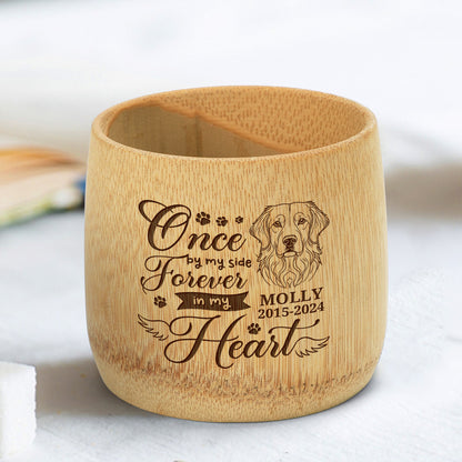 Once By My Side Forever In My Heart - Personalized Bamboo Cup