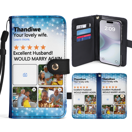 Would Marry Again Husband Review - Personalized Wallet Case SBWACLM2059M