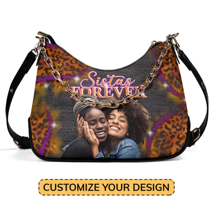 Sistas Forever - Personalized Chain Shoulder Bag SBCSBLN935T