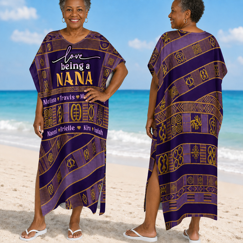 Love Being A Grandma - Personalized Kaftan Dress