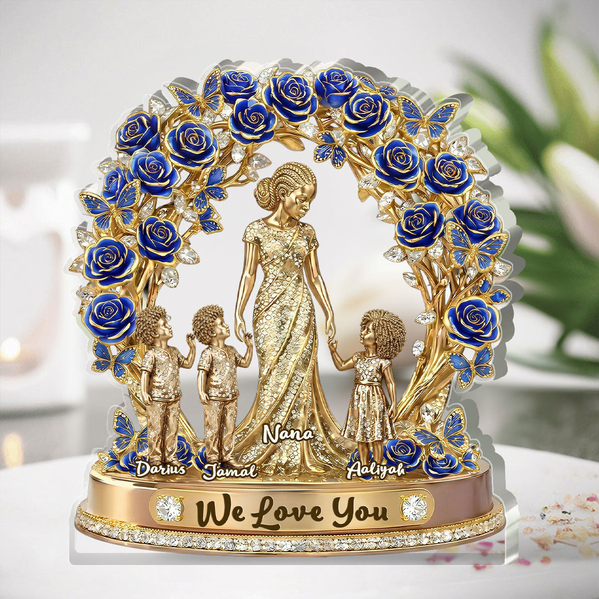 Love Rooted In Motherhood - Personalized Custom Shaped Acrylic Plaque
