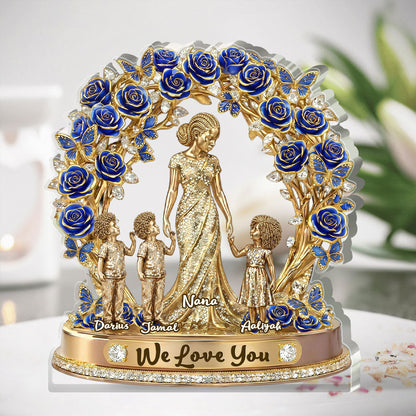 Love Rooted In Motherhood - Personalized Custom Shaped Acrylic Plaque