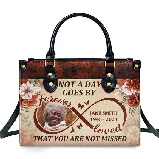 I Will Carry You With Me Until I See You Again - Personalized Leather Handbag