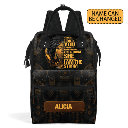 I Am The Storm - Personalized Duckbilled Backpack SBDBPNUM880L