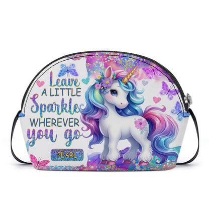 Leave A Little Sparkle Wherever You Go - Personalized Kid Shell Purse SBCHSBLN1223M