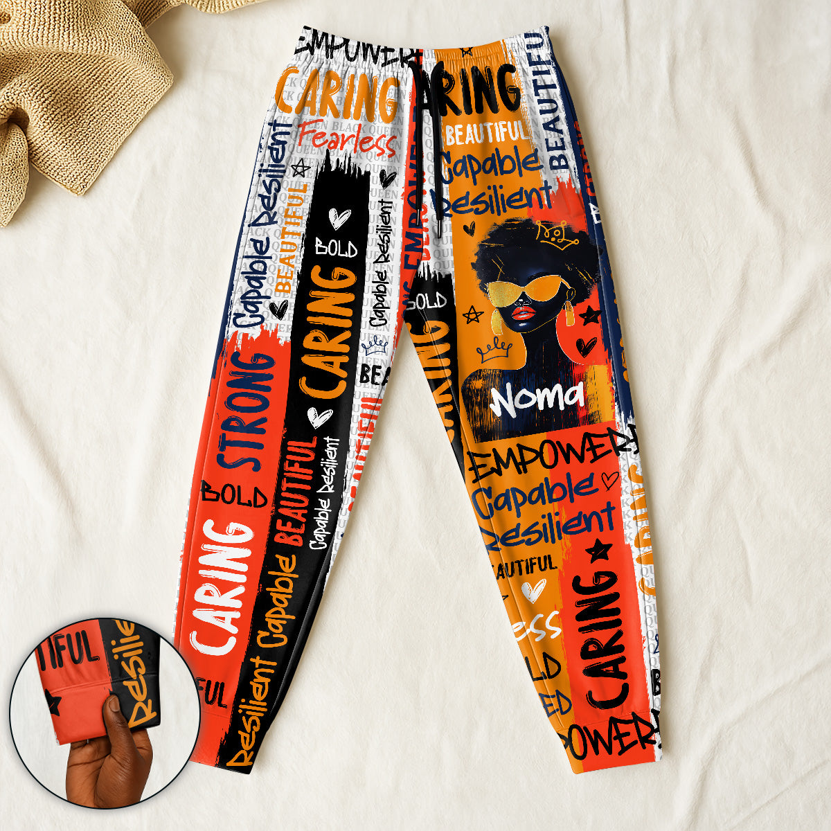 Black Queen Graffiti Style - Personalized Sweatpants