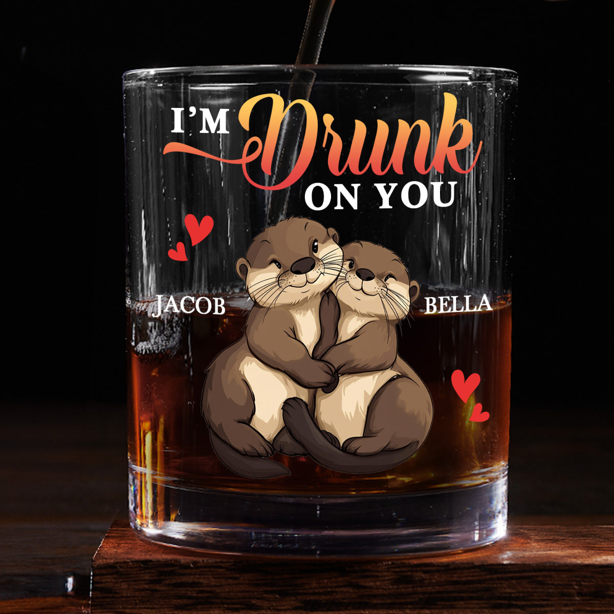 I'm Drunk On You - Personalized Round Whiskey Glass