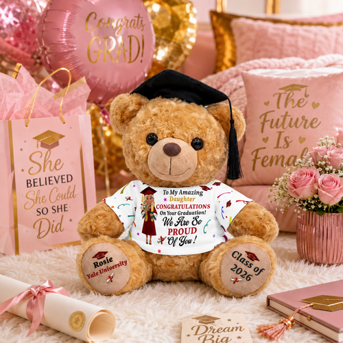 Congratulations On Your Graduation  - Personalized Graduation Bear With Card