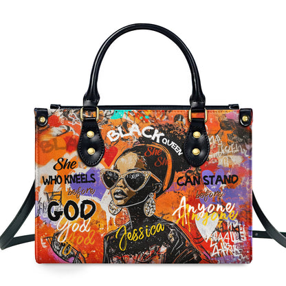 She Who Kneels Before God - Personalized Leather Handbag SBLHBLL2014L