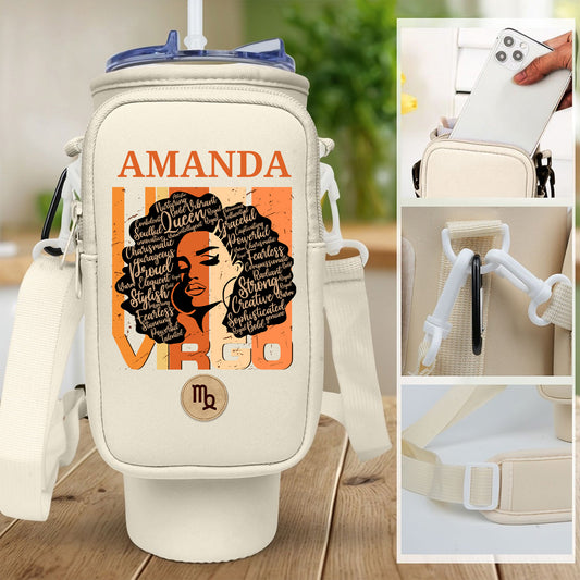 Horoscope Queen - Personalized Tumbler Holder Bag