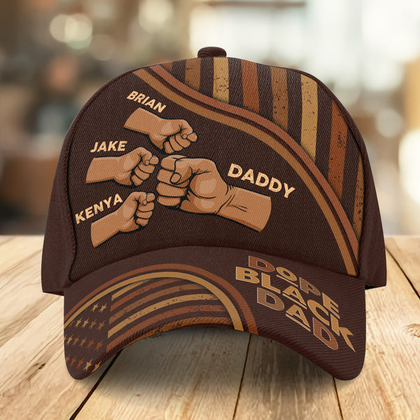 Dope Black Dad - Personalized Classic Cap