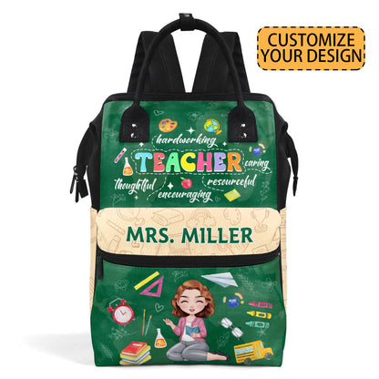 Teacher Definition - Personalized Duckbilled Backpack SBDBPLHA1587TA