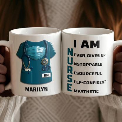 I Am Nurse - Personalized Ceramic Coffee Mug