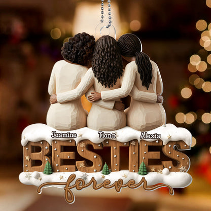Sisters Forever  - Personalized 1-Layer Acrylic Ornament