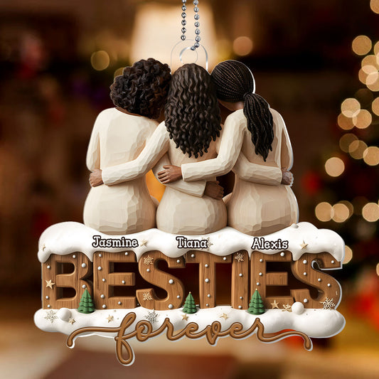 Sisters Forever  - Personalized 1-Layer Acrylic Ornament