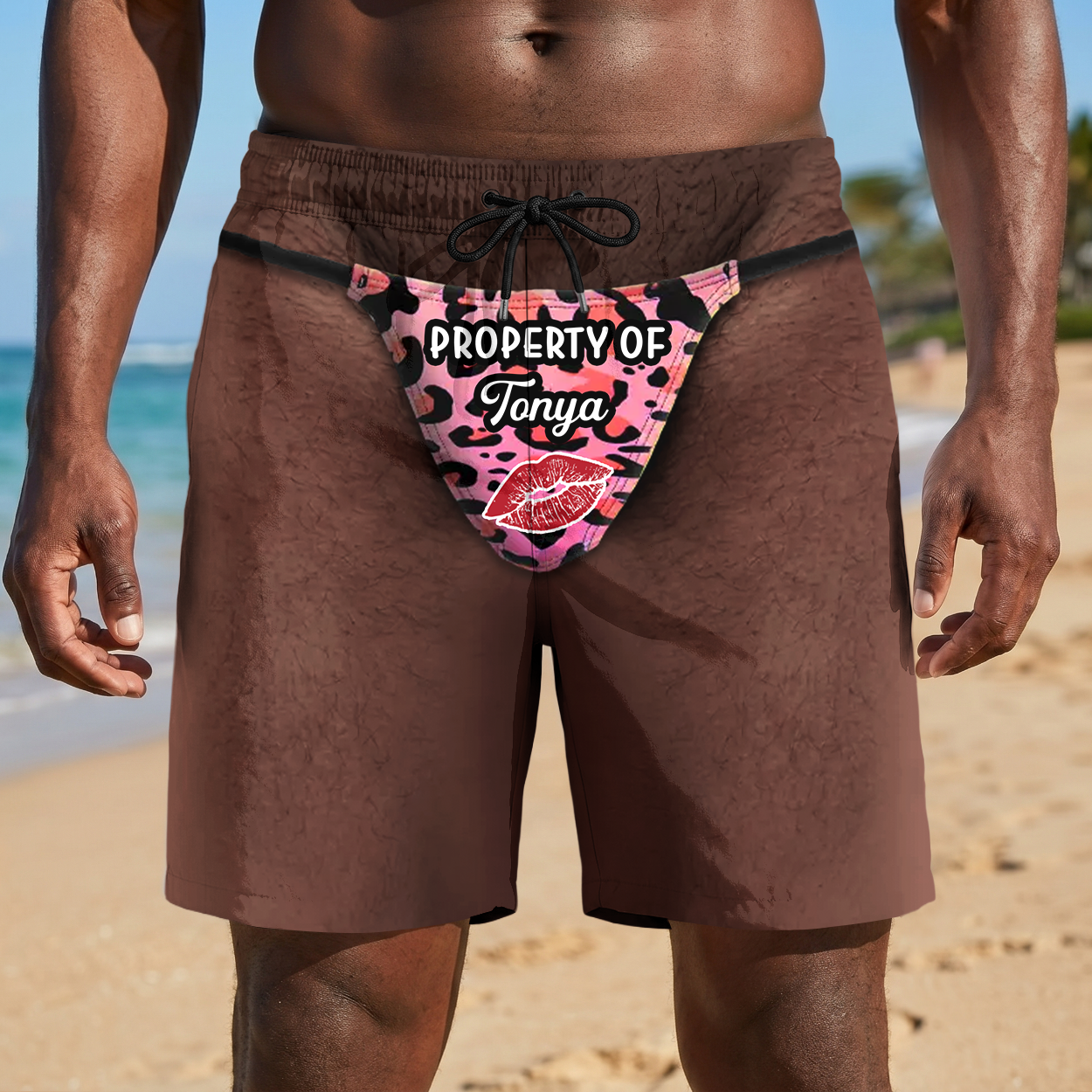 Property Of My Wife - Personalized Beach Shorts