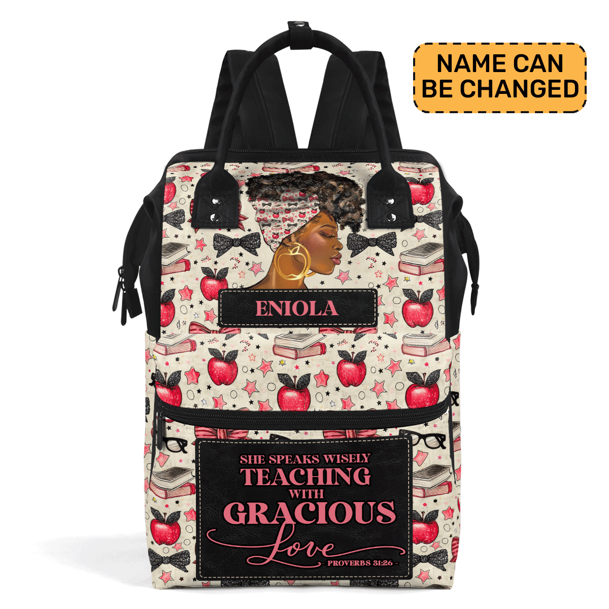 She Speaks Wisely - Personalized Duckbilled Backpack SBDBPLM1650TA