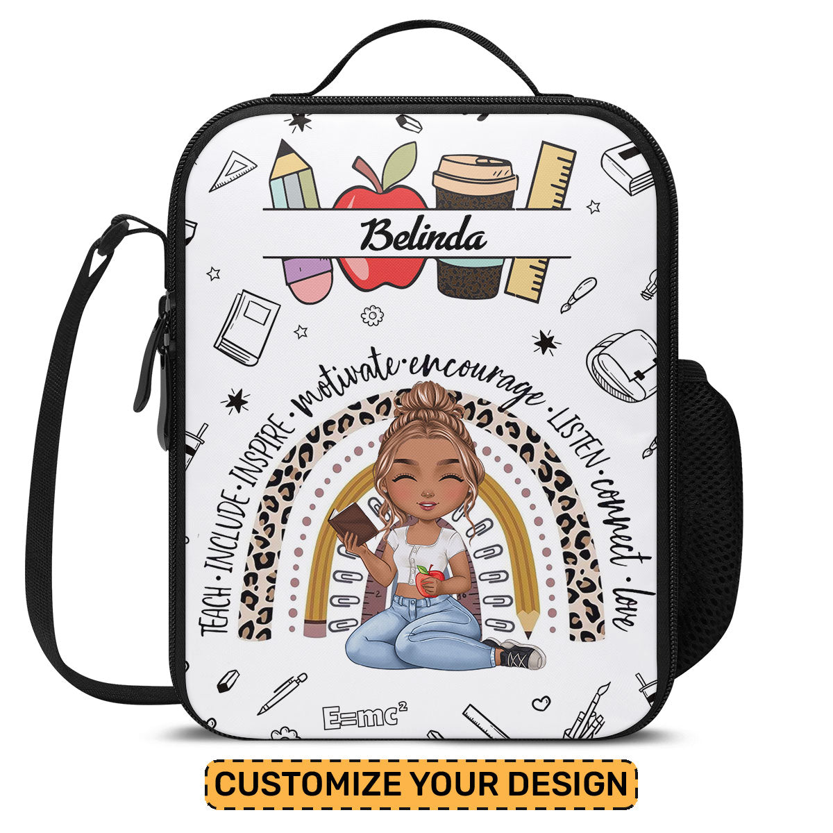 Teach Love Inspire - Personalized Lunch Box Bag SBLBBLPA1661M