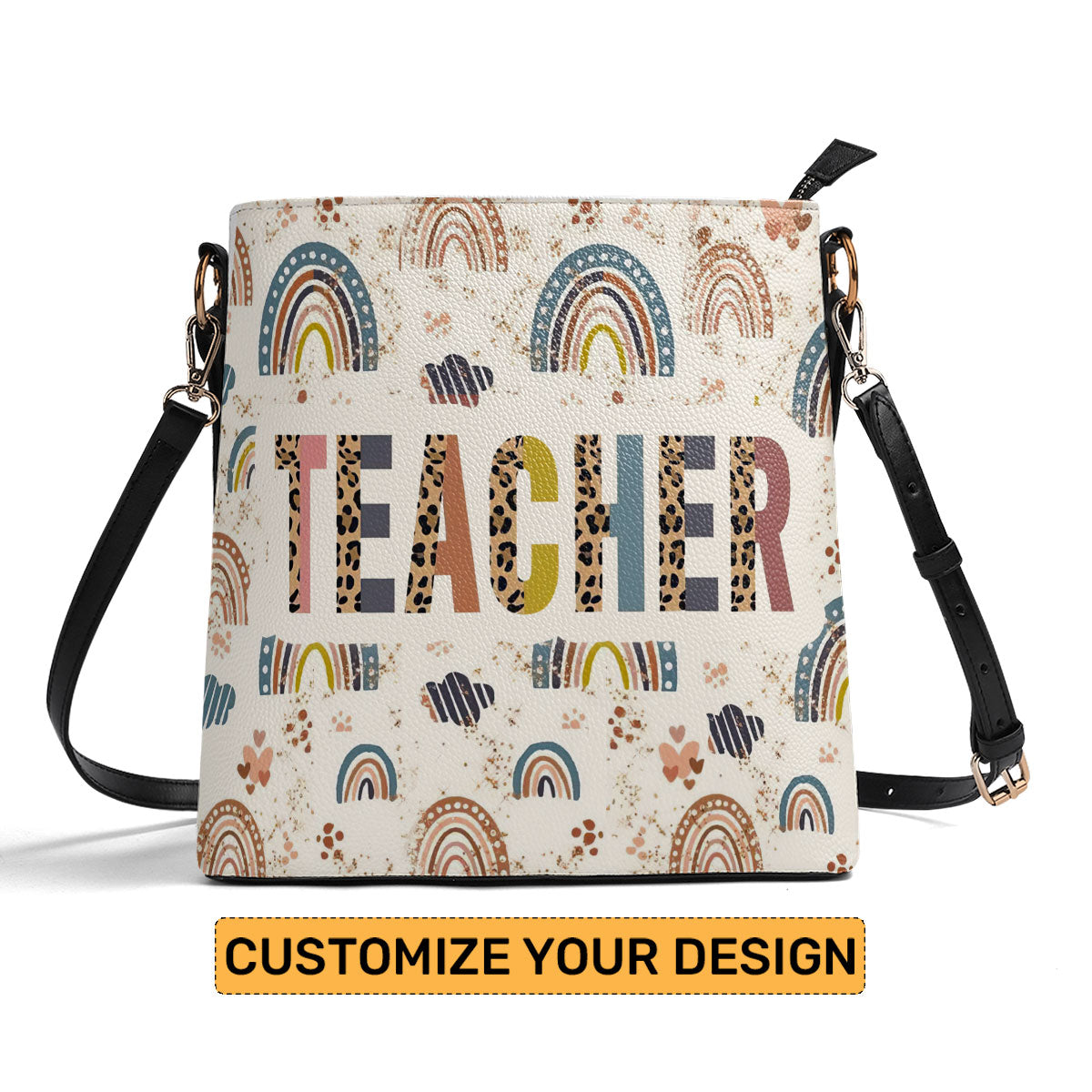 Teacher Rainbow - Personalized Bucket Bag SBBD18LN1490TA