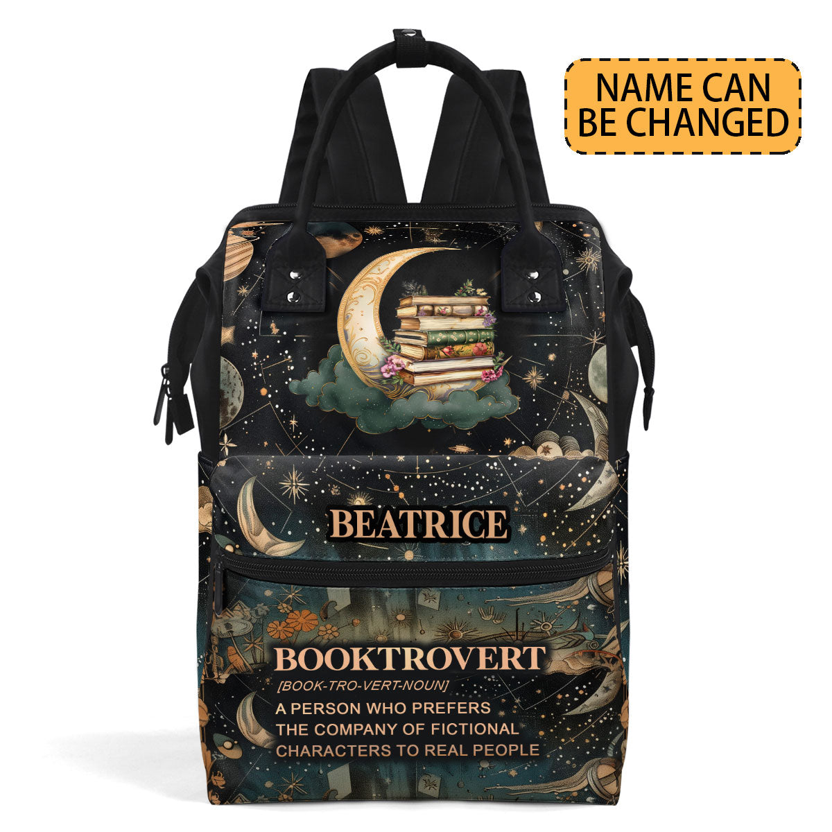 Booktrovert - Personalized Duckbilled Backpack SBDBPLN932M