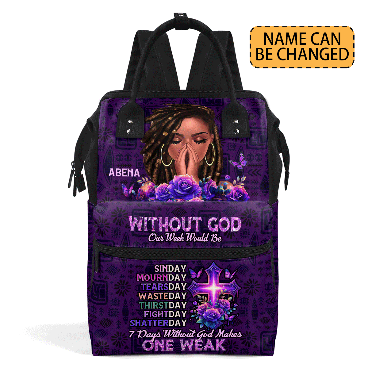 Without God Our Week Would Be - Personalized Duckbilled Backpack SBDBPLM1196L