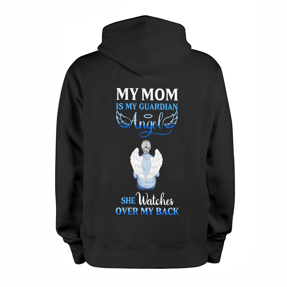 My Dad Is My Guardian Angel - Personalized Pullover Hoodie