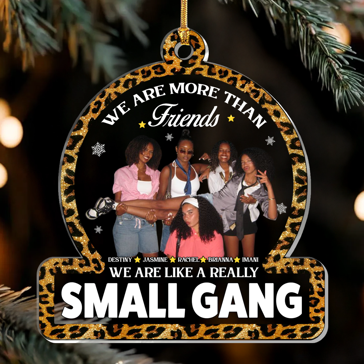 We Are More Than Friends  - Personalized 1-Layer Acrylic Ornament