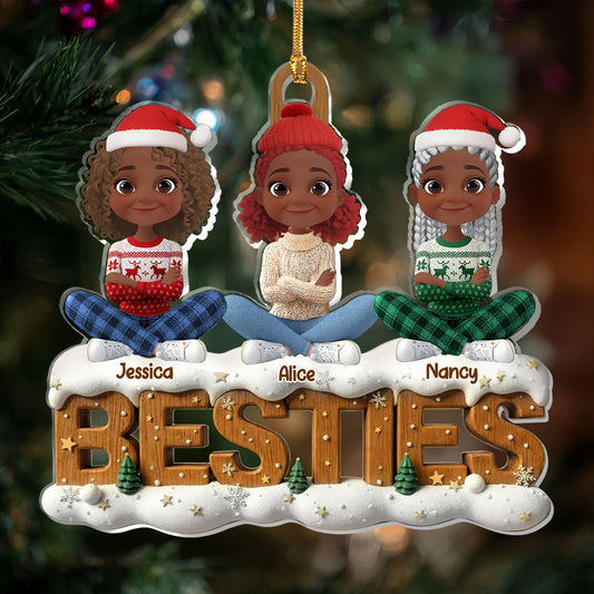 Merry Christmas  - Personalized 1-Layer Acrylic Ornament