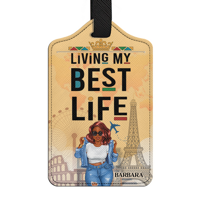 Living My Best Life - Personalized Luggage Tag SBLUTLM2488L