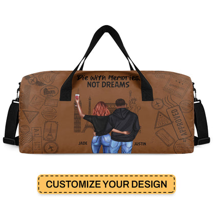 Travel Partners For Life - Personalized Minimalist Duffle Bag SBMDBN48