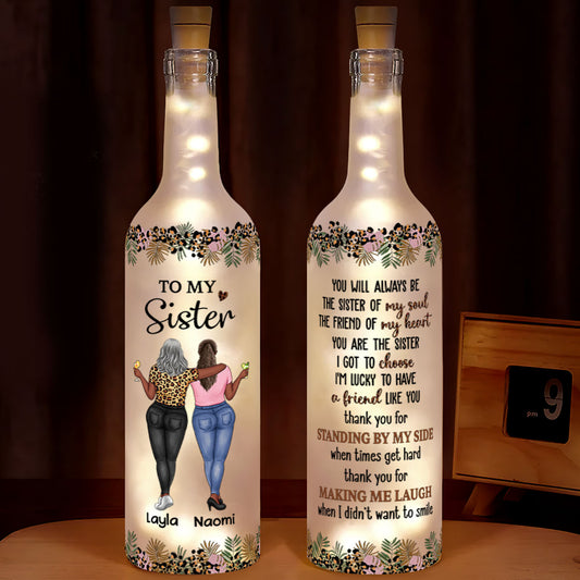 You Are My Soul Sister - Personalized Bottle Lamp
